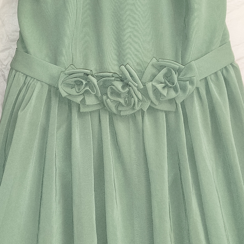 Elegant Green Kids Dress